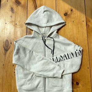 Allsaints cream hoodie